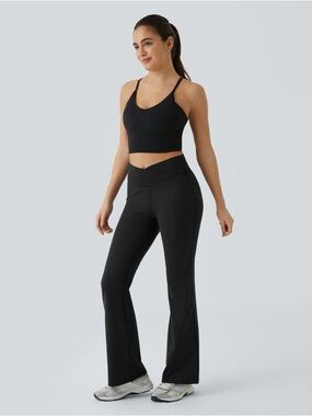HALARA Black High-Rise Flare Leggings
